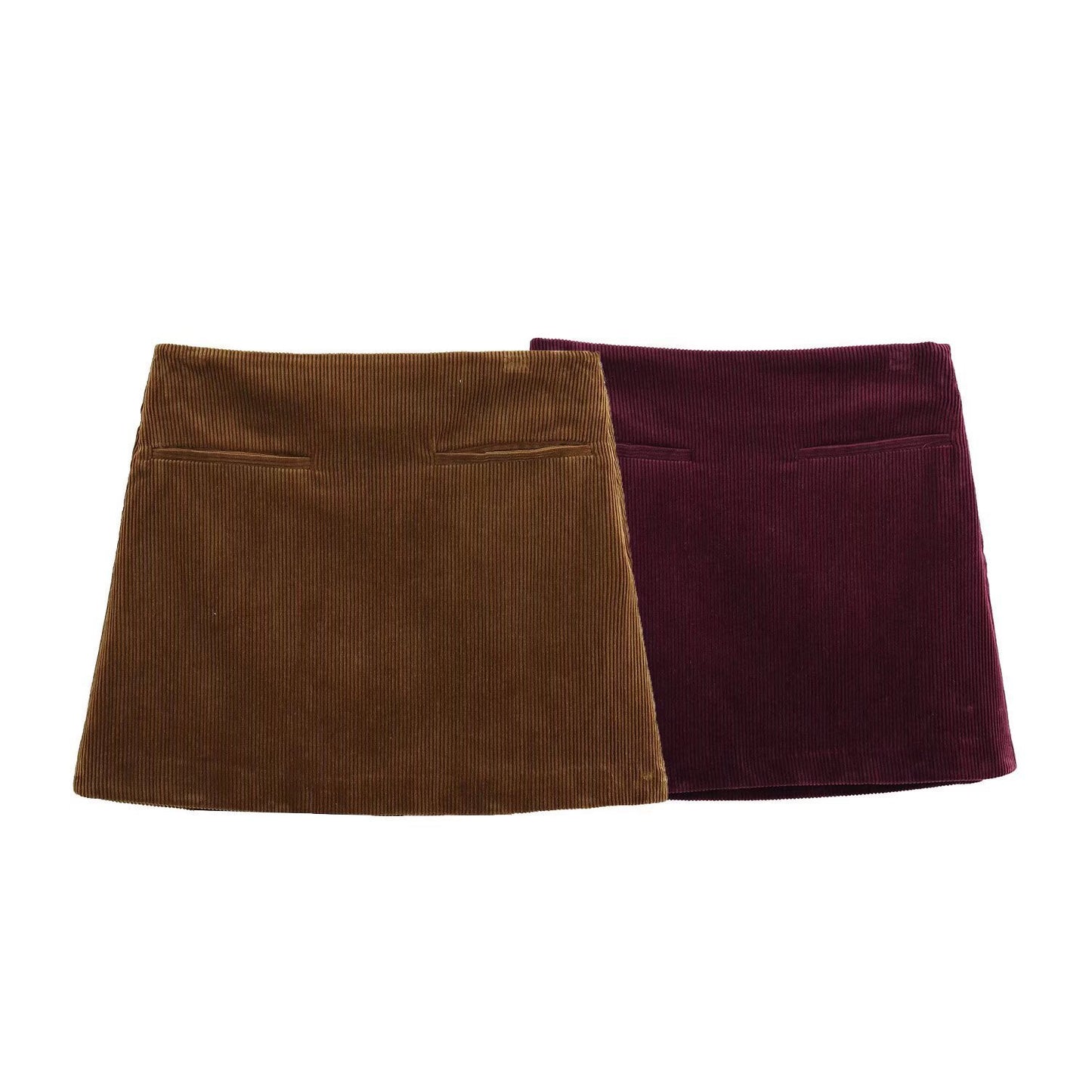 Stylish Women's Fashion Corduroy Short Skirt