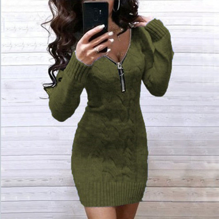 European And American Knitwear Dress Women