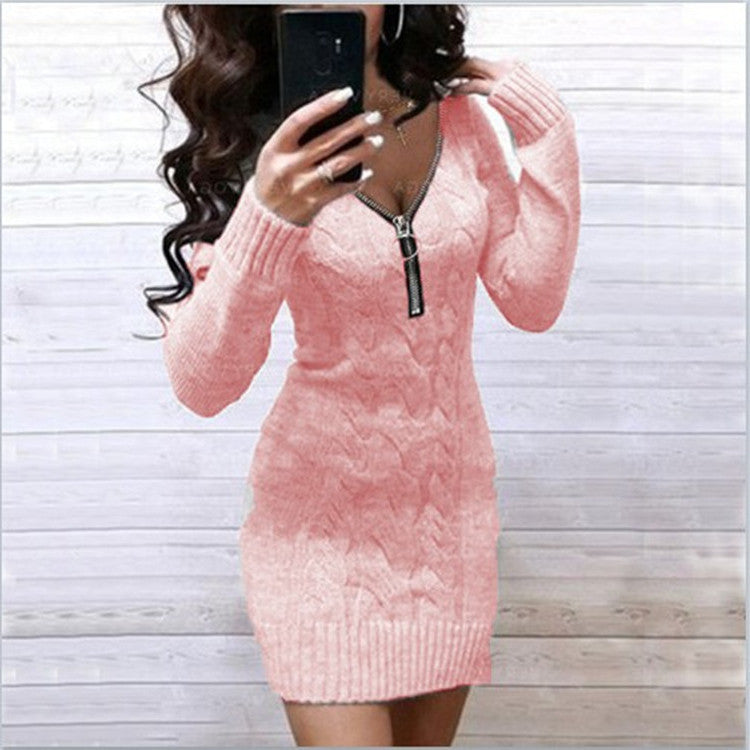 European And American Knitwear Dress Women
